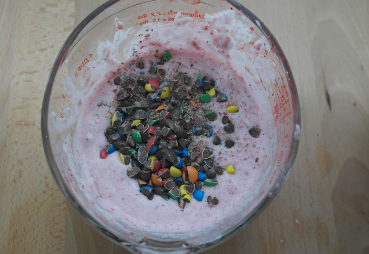 Mousse de Fresa y M&M's