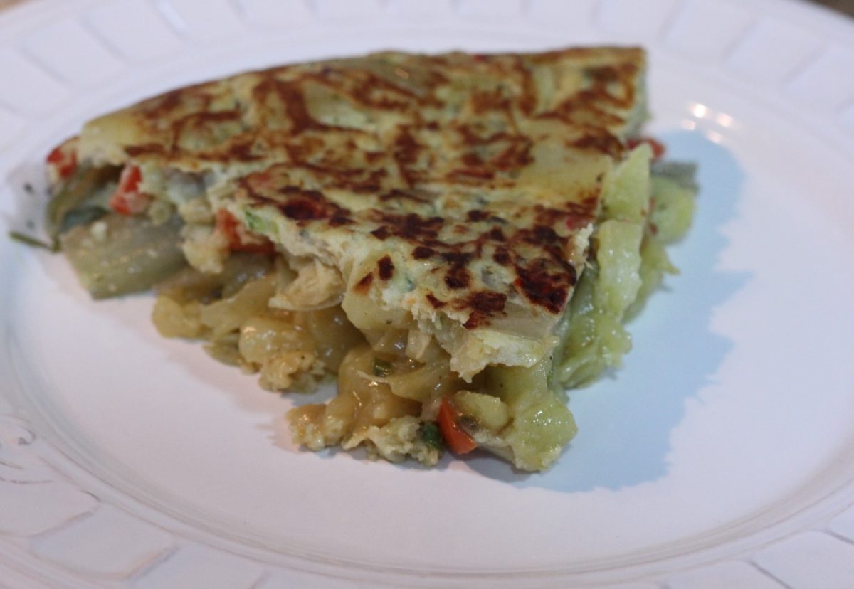 Cómo preparar una tortilla vegetal o con verduras