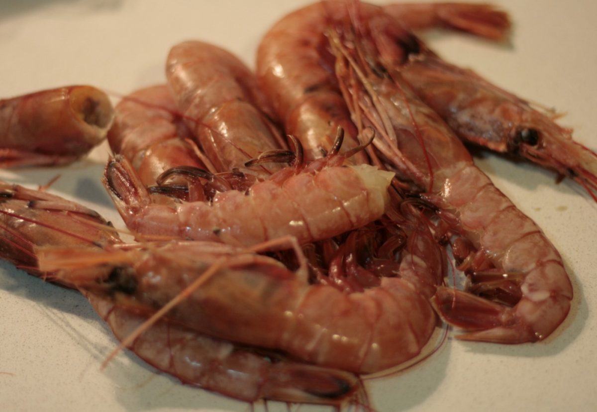 Espaguetis con marlín, atún y gambones. Receta con ahumados