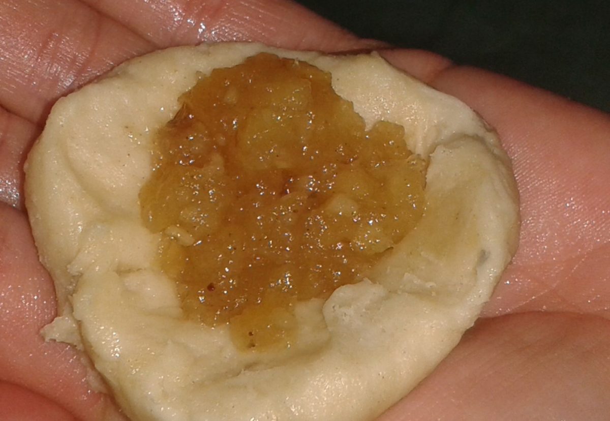 Galletas rellenas de manzana. Milopitakia