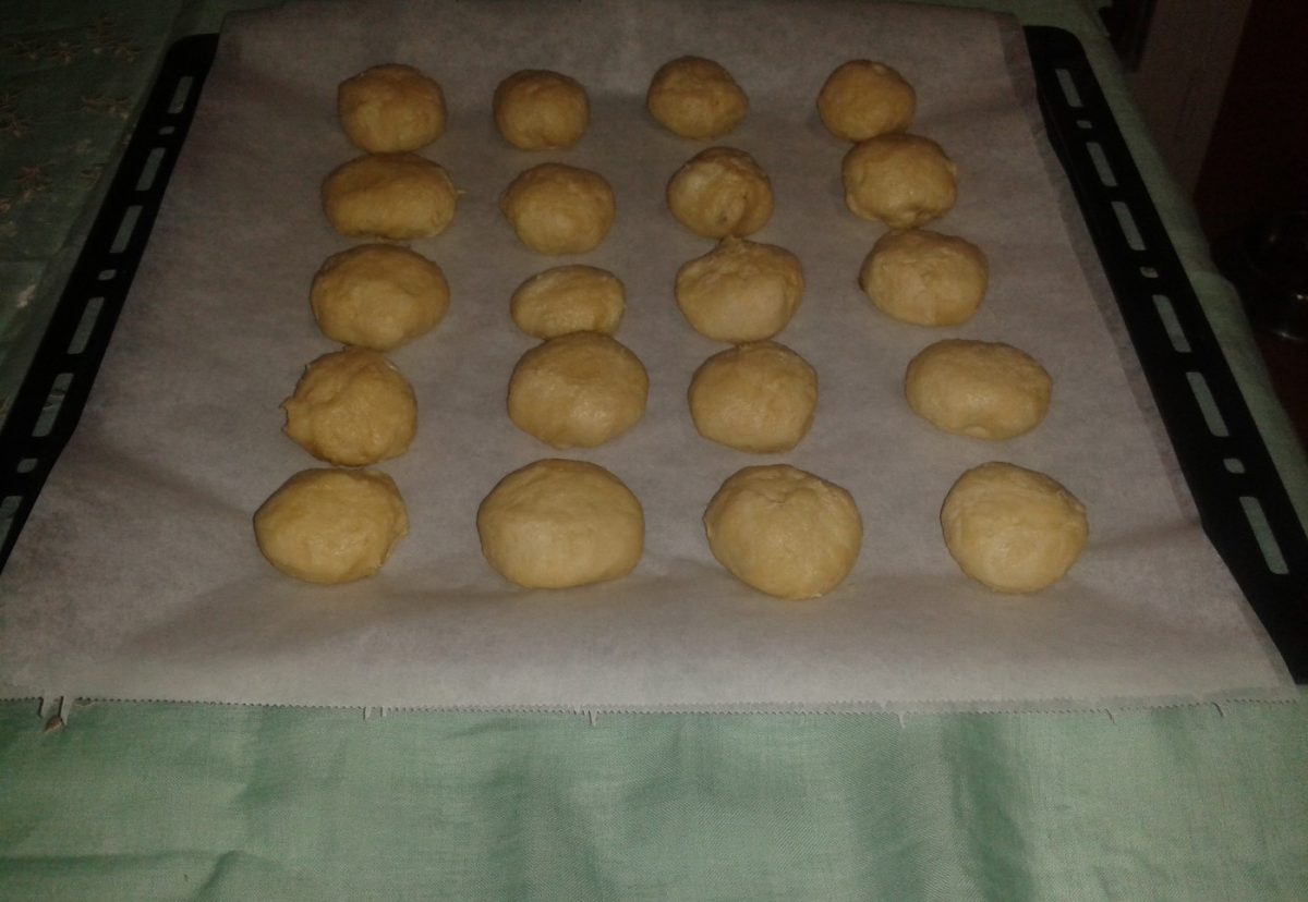 Galletas rellenas de manzana. Milopitakia