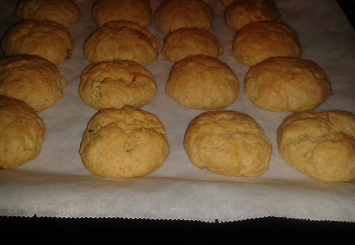 Galletas rellenas de manzana. Milopitakia