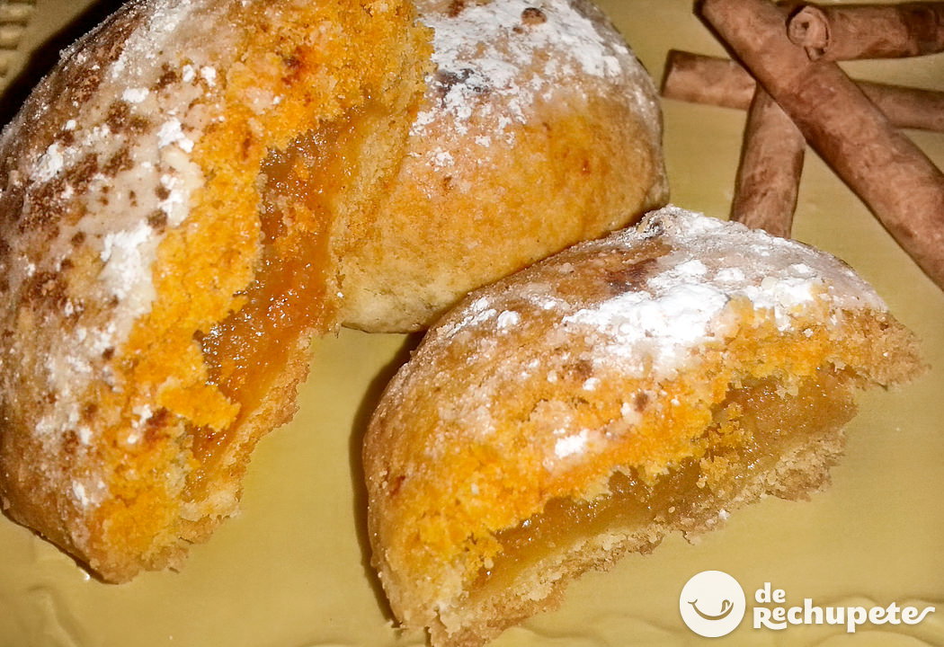 Galletas rellenas de manzana. Milopitakia