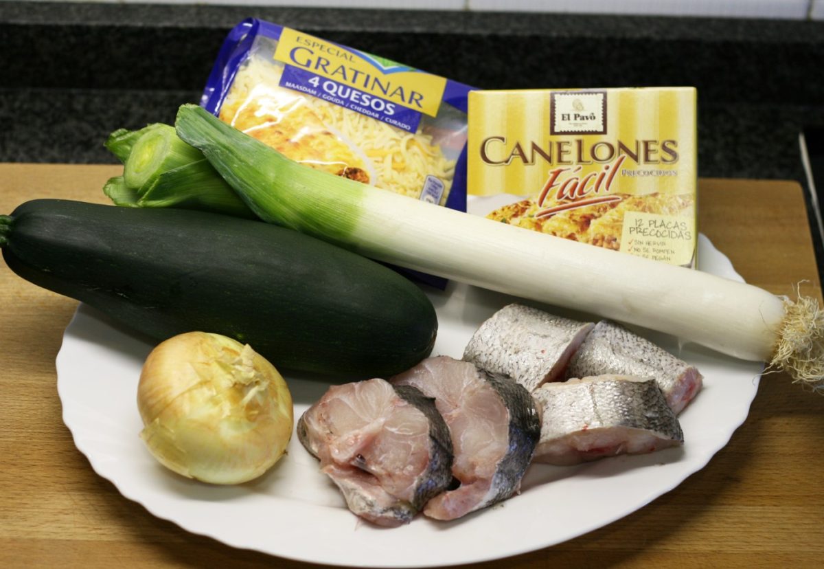 Canelones de pescado