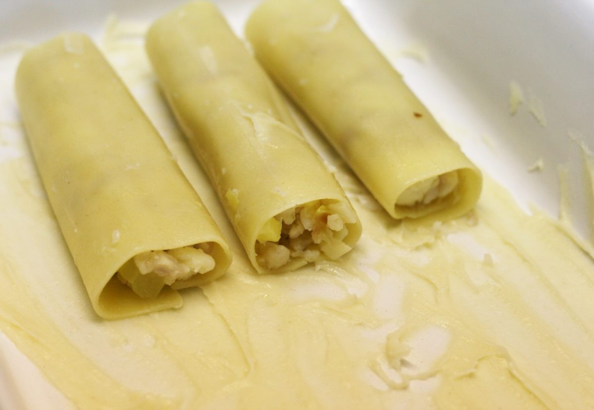 Canelones de pescado