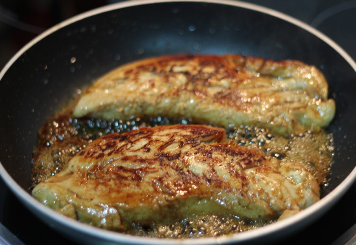 Solomillo de pavo en salsa de soja y piña