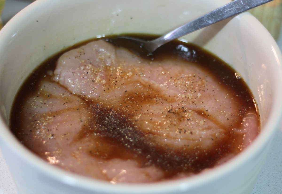 Solomillo de pavo en salsa de soja y piña