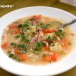 Sopa de verduras Minestrone. Receta italiana
