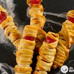 Momias de salchicha. Aperitivo de Halloween