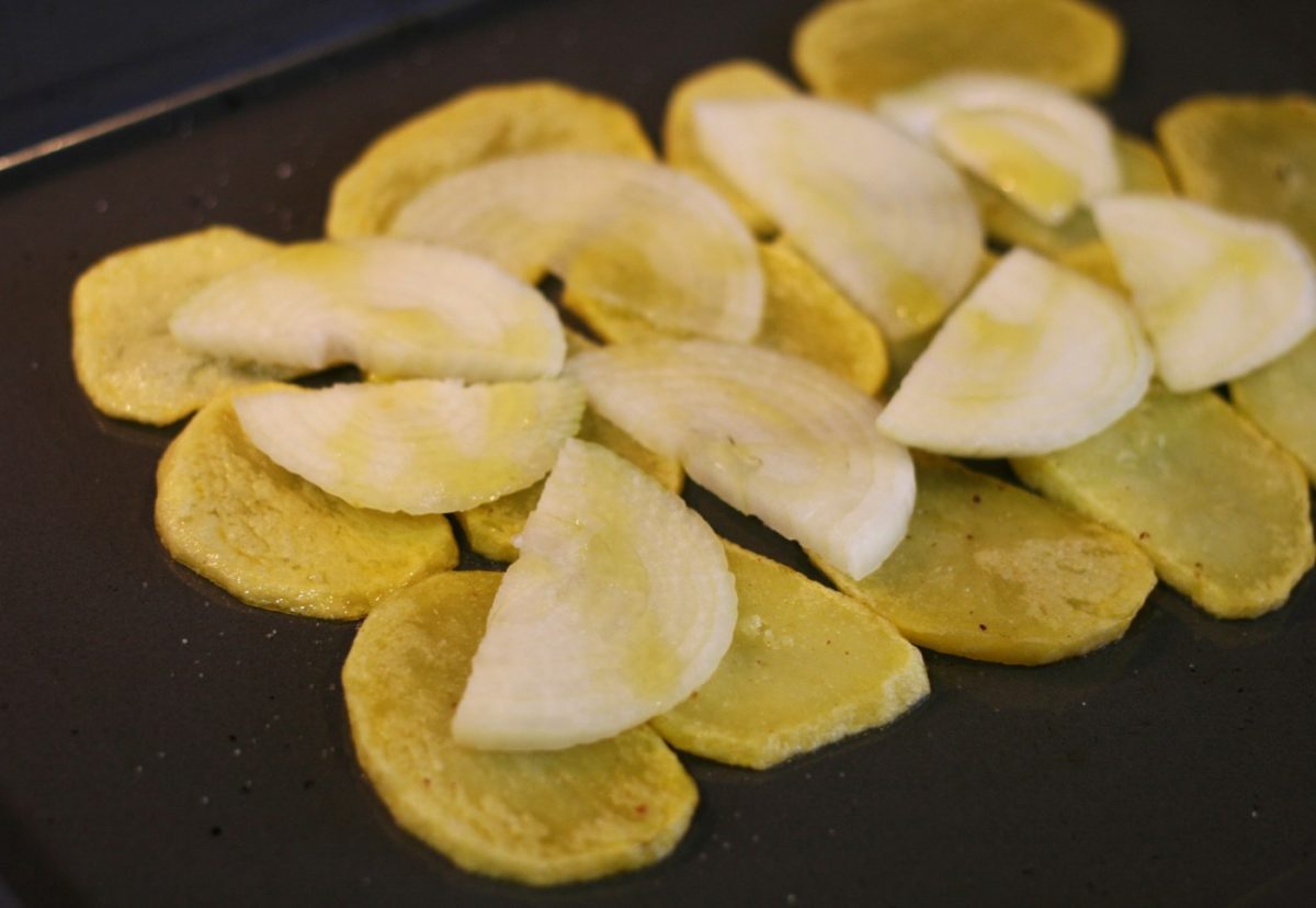 Rodaballo al horno con almejas