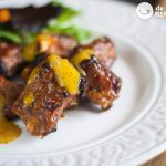 Costillas caramelizadas con mostaza y miel