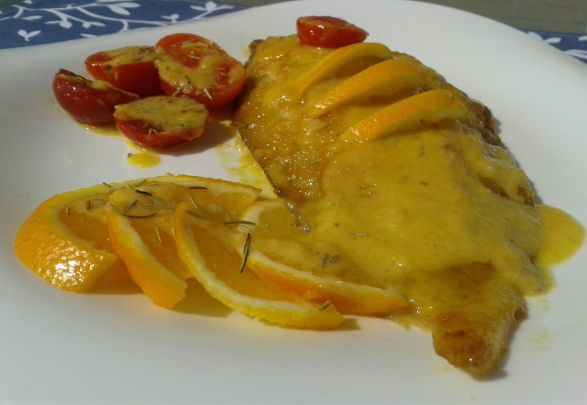 Lenguado a la naranja