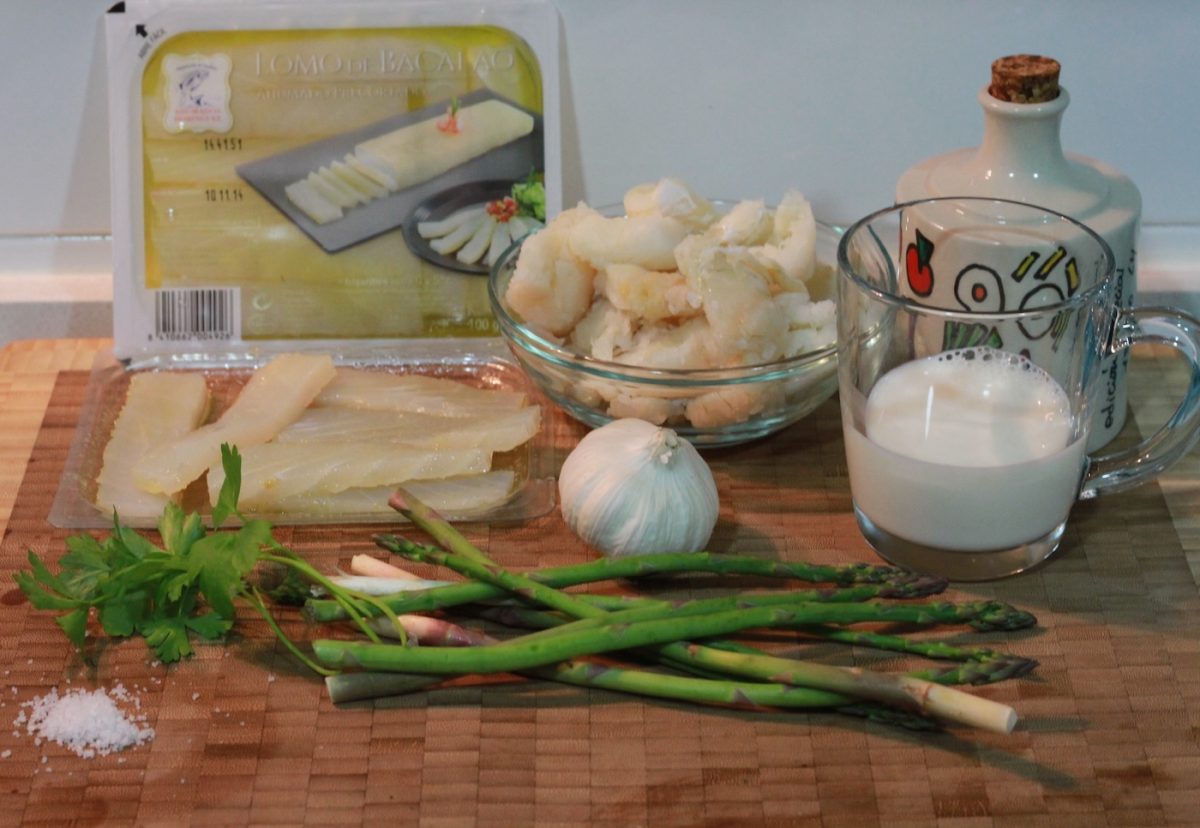Tosta de bacalao ahumado