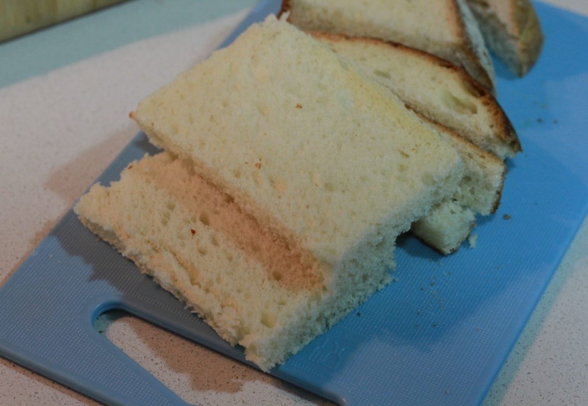 Tosta de bacalao ahumado
