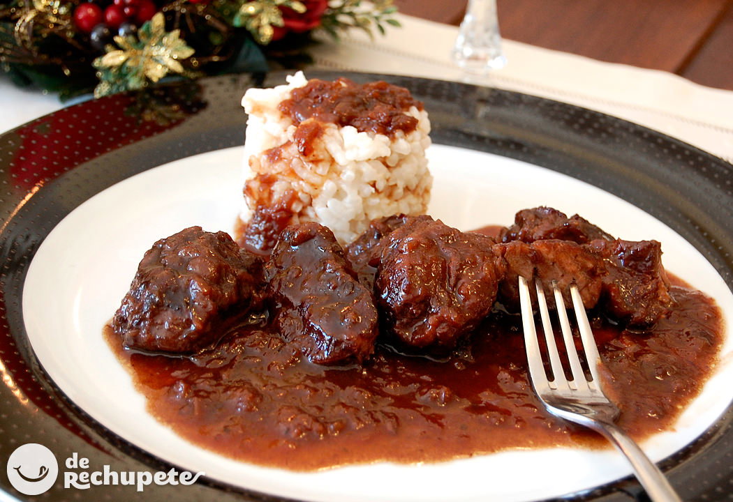 Carrilleras de ternera en salsa de vino