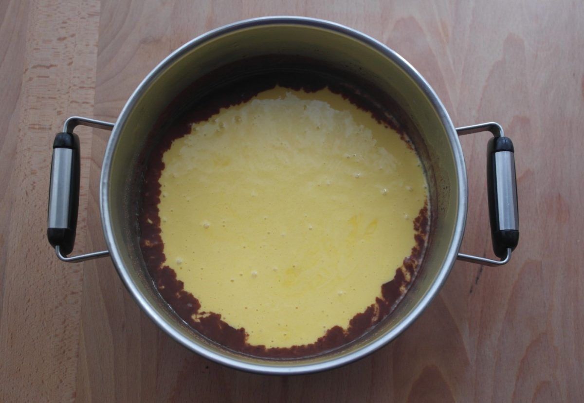 Tarta charlota de chocolate