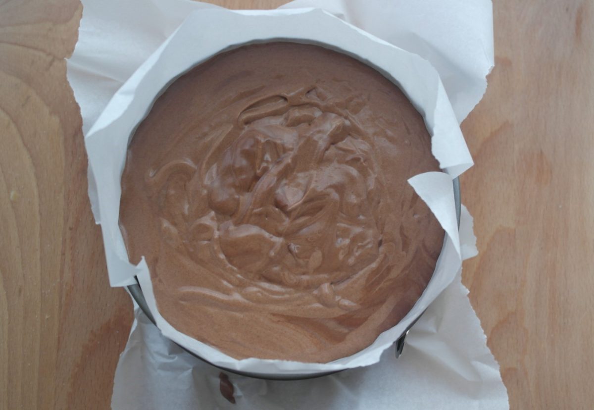 Tarta charlota de chocolate