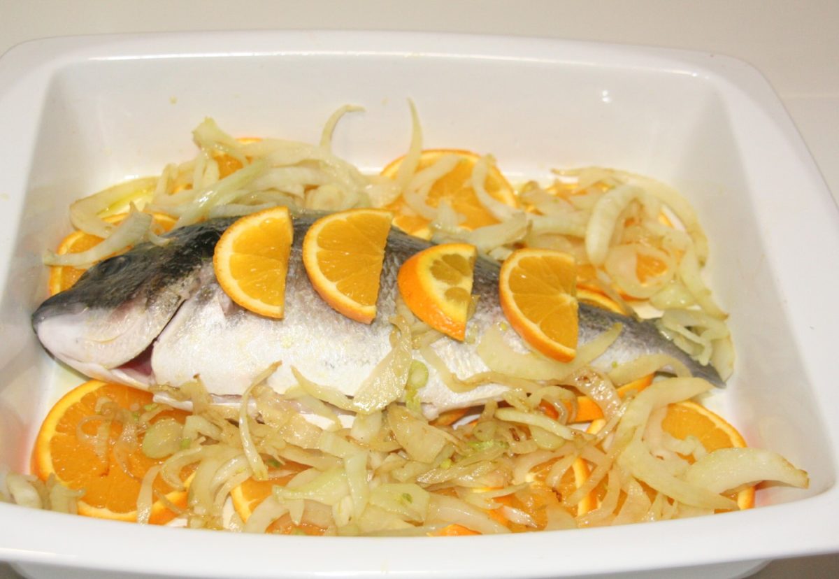 Dorada a la naranja