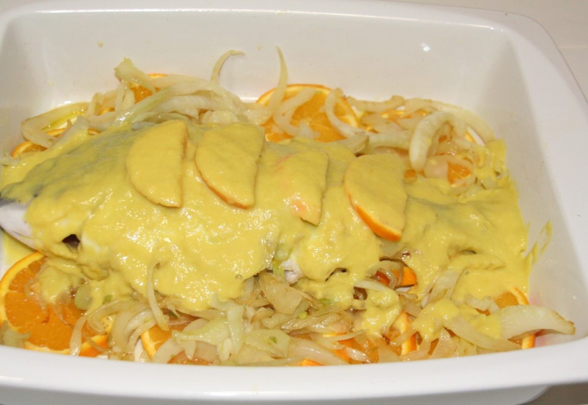 Dorada a la naranja