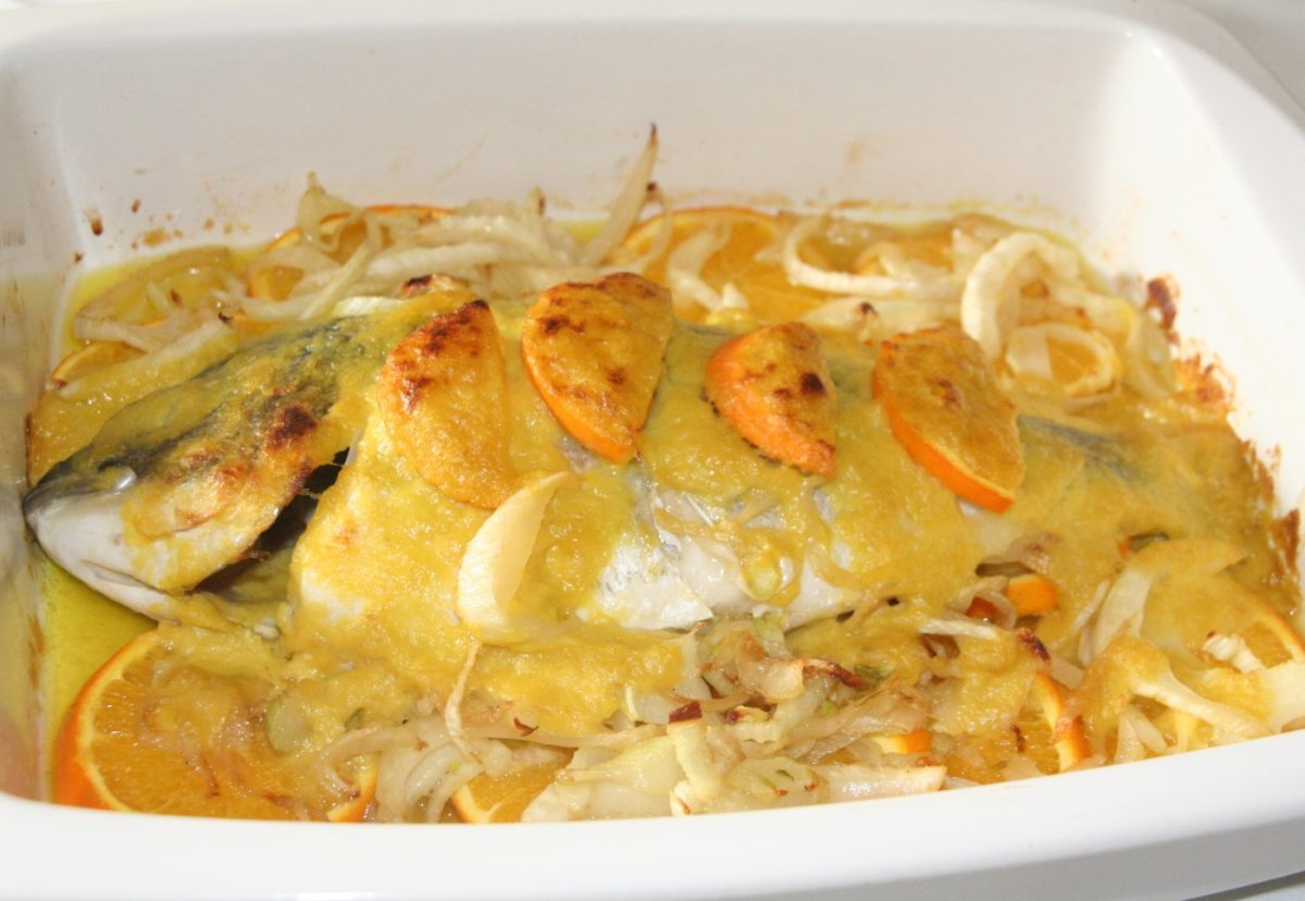 Dorada a la naranja