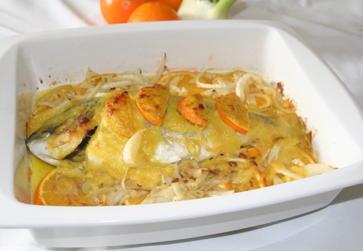 Dorada a la naranja