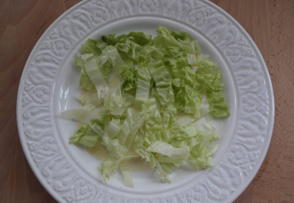 Ensalada de bacalao y mandarinas