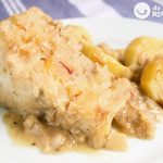 Bacalao en salsa de azafrán. Receta paso a paso
