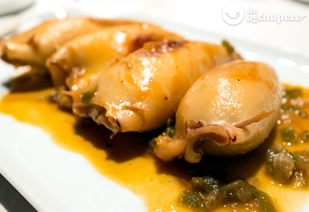 Calamares rellenos de mejillones. Deliciosos y fácil de preparar