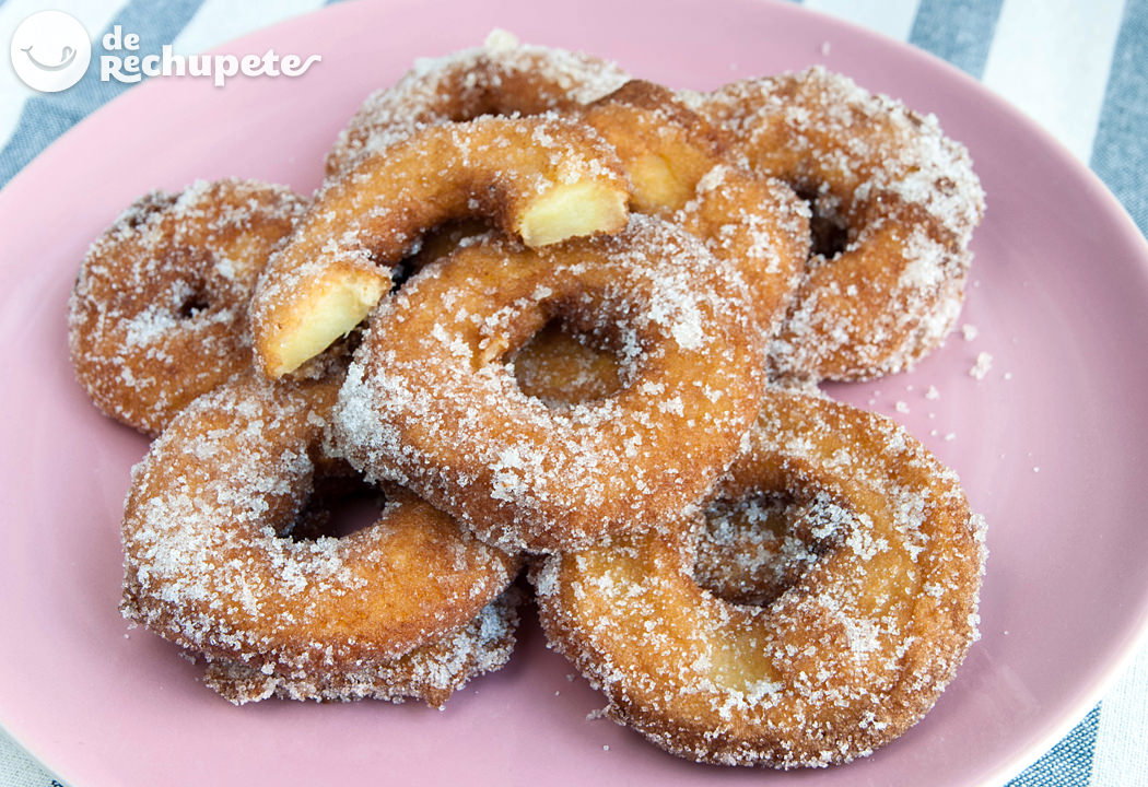Beignets. Buñuelos de manzana