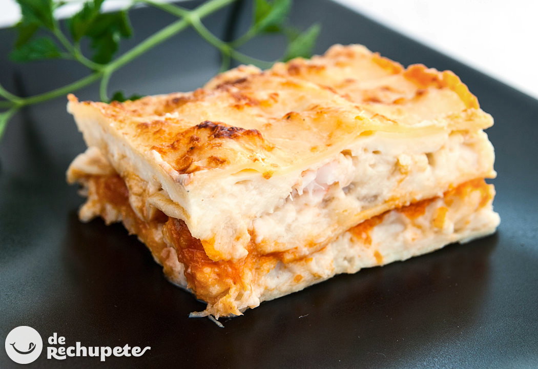 Lasaña de bacalao