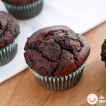 Muffins de chocolate. Receta fácil paso a paso