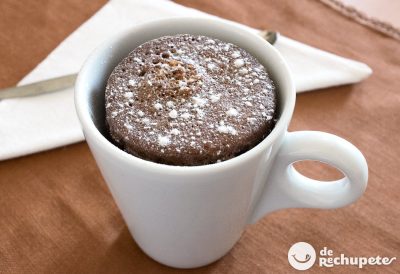 Bizcocho a la taza en microondas