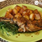 Pierna de cordero lechal al horno