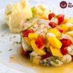 Tartar de rape con mango paso a paso