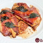 Saltimbocca de pollo. Receta italiana