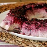 Pudin de queso con frutos rojos