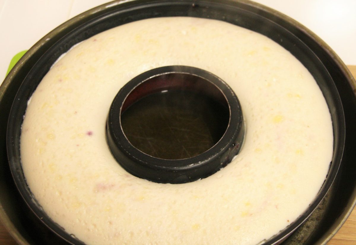 Pudin de queso con frutos rojos