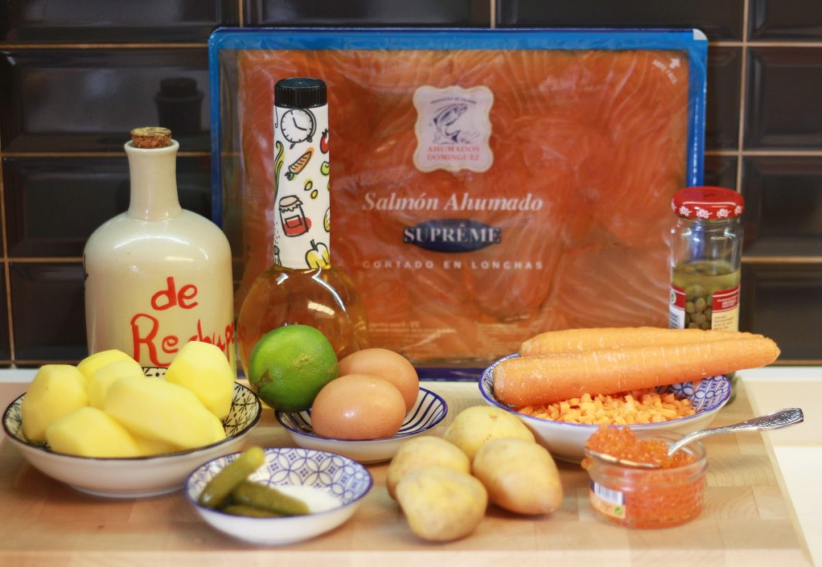 Ensaladilla de salmón ahumado