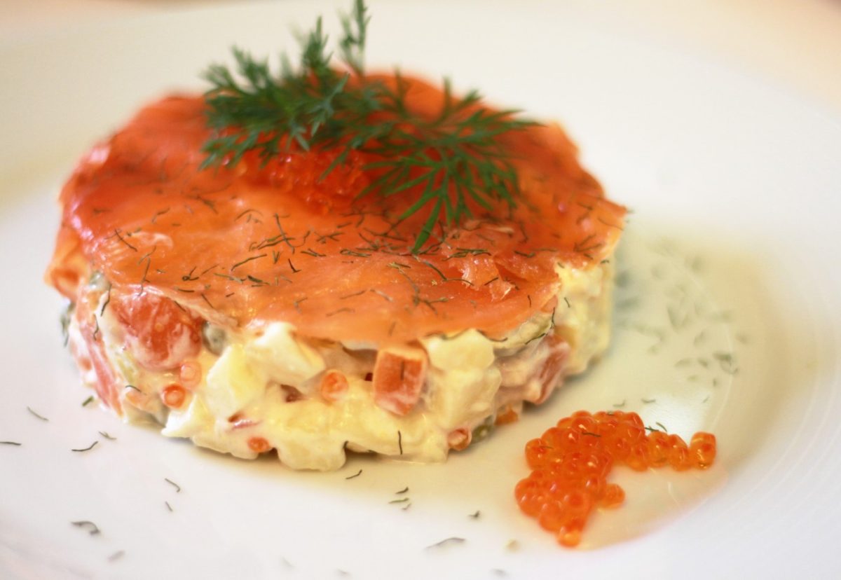 Ensaladilla de salmón ahumado