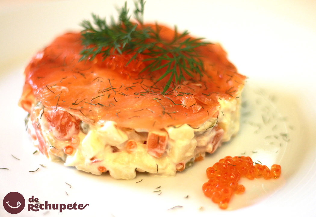 Ensaladilla de salmón ahumado