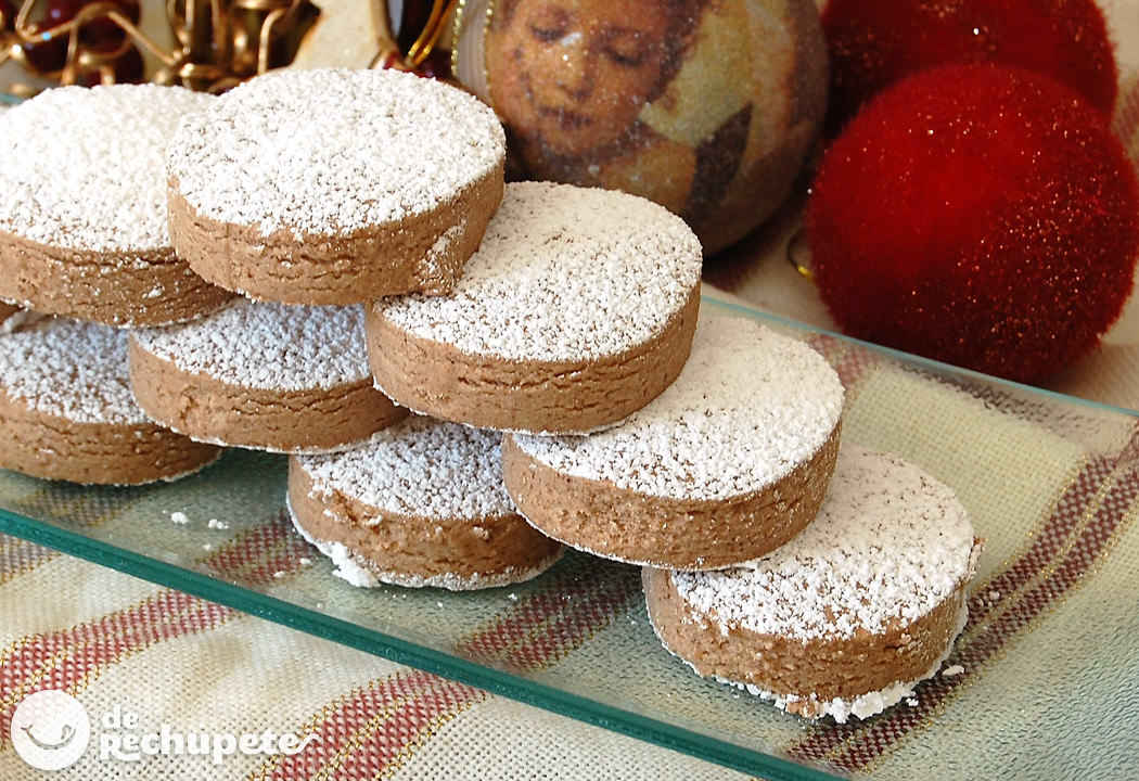 Polvorones de chocolate sin gluten