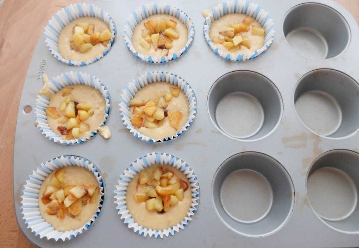 Magdalenas de manzana