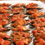 Mejillones gratinados al horno. Receta fácil paso a paso