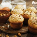 Magdalenas de naranja y almendras