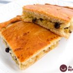Empanada gallega de bacalao y pasas