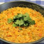 Arroz con rape o de Tamboril. Receta portuguesa