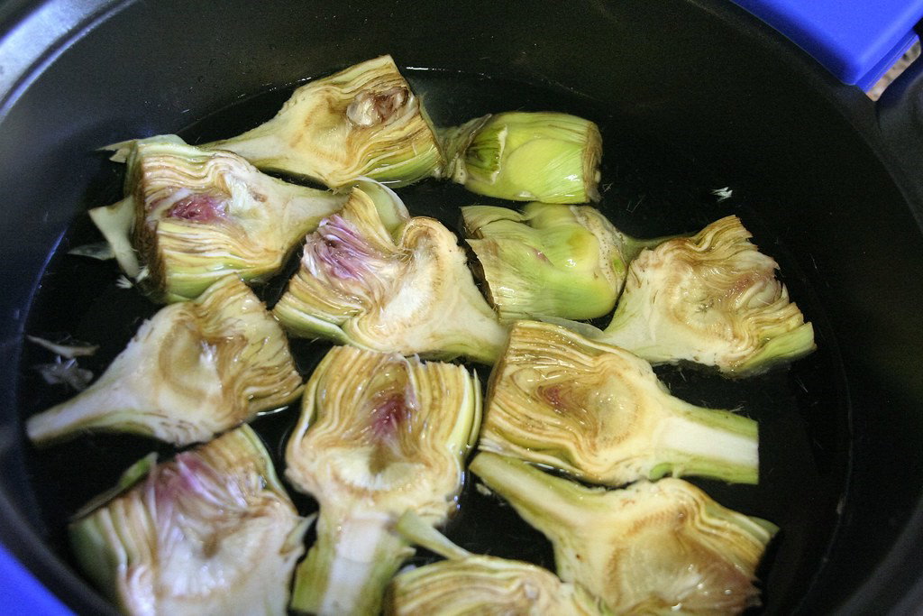 Alcachofas con jamón