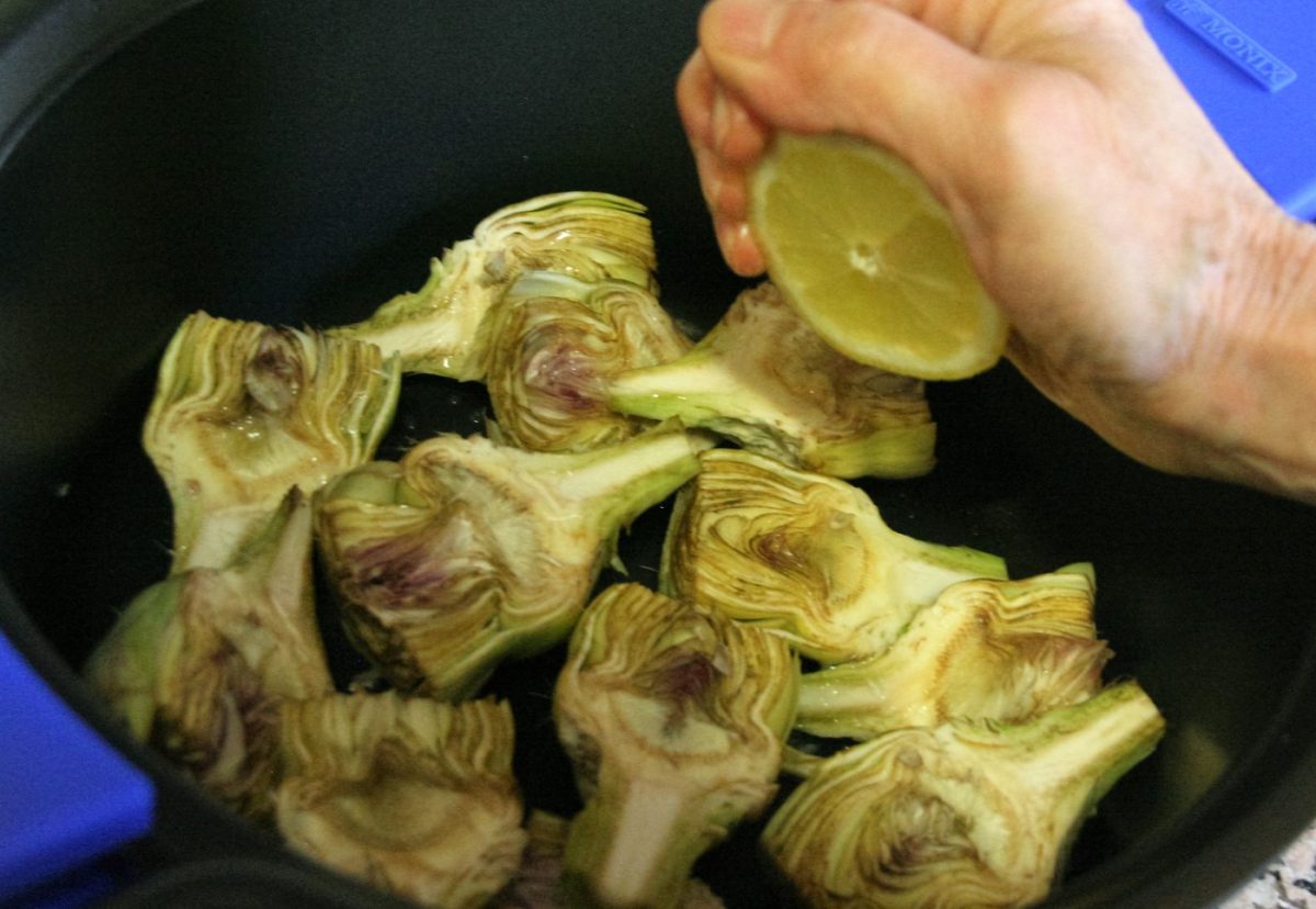 Alcachofas con jamón