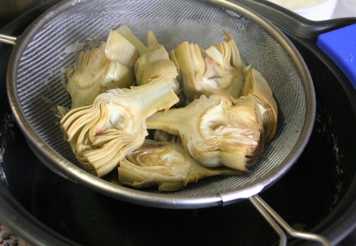 Alcachofas con jamón