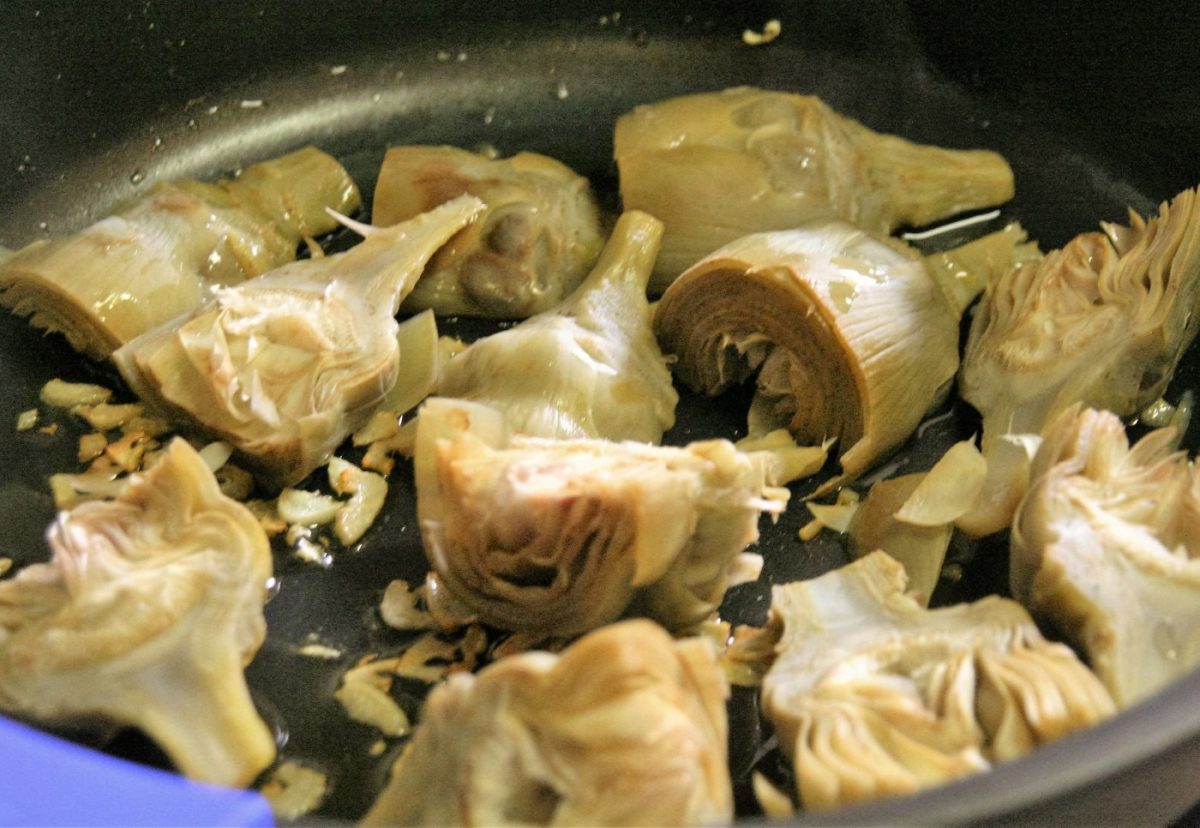 Alcachofas con jamón